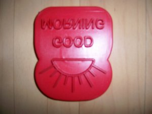 Good Morning Stencil Toast Size W Magnet BNK1432