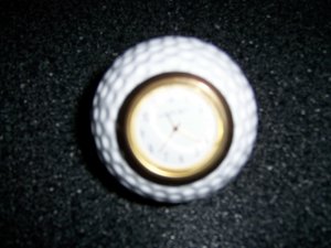 Golf Ball Shaped Clock 3" By Dansport  BNK1464