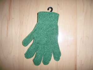 Mittens Green Chenille Acrylic Fits All  BNK1476
