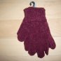 Gloves Chenille Acrylic  Red One Size Fits All Unisex BNK1479