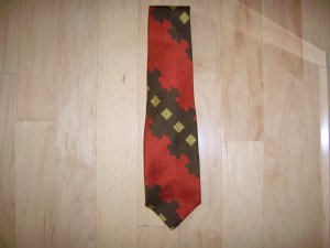 Tie Red/Brown/Gold By Towncraft  BNK1487