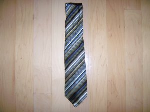 Tie Brown/Grey/White/Black Striped Tie  By Dockers BNK1488