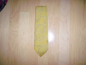 Tie Gold And Grey By Velducci   BNK1490