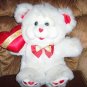 White Teddy Bear With I Love You Heart  BNK1525