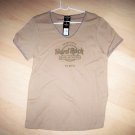 Hard Rock Shirt Brown V Neck XLarge BNK1557