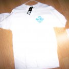 Hard Rock Shirt White With Blue Logo Large BNK1565