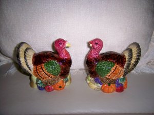 Thanksgiving Turkey Salt & Pepper Shakers BNK1591