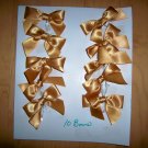 Presents Bows Set Of Ten Gold Color BNK1592