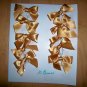 Presents Bows Set Of Ten Gold Color BNK1592