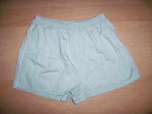 Misses Short  Shorts Size 8  12" Long Aqua w White Piping BNK1614