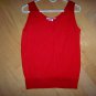Ladies Tank Top Red By Bealls Size  10 BNK1622