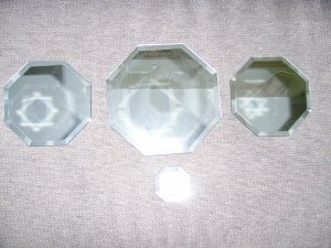 Set Of Four Mirror Plates BNK1696