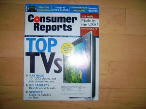 Consumers Reports Magazine March 2008  BNK1823