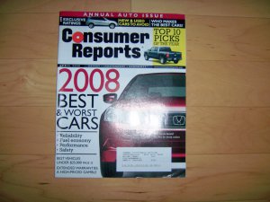 Consumer Digest  MagazineApril 2008  BNK1822