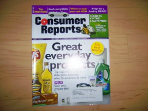 Consumer Reports Magazine May 2008  BNK1824