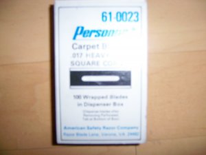 Square Cornor .017 Heavy Duty Blades Personna 61-0023 BNK1847