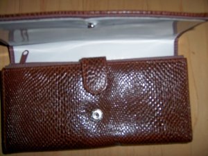 Clutch Purse Brown Allegater Style  BNK1879