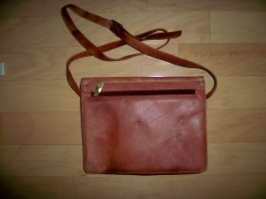 Purse Russet Leather W Shoulder Strap  BNK1884