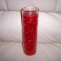 Cinnamon Red Candle in Glass9"x3"  BNK1893