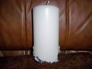 Vanilla White Candle 6" x 3" BNK1894