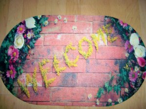 Welcome Mat With Non Skid Back  BNK1927