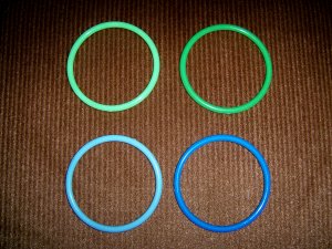 Bangle Bracelets Set Of Four  Green & Blue  BNK1968
