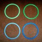 Bangle Bracelets Set Of Four  Green & Blue  BNK1968