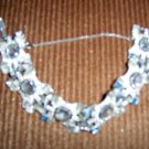 Silver W Saphire And Topaz Stones Bracelet  BNK1975
