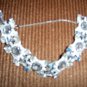 Silver W Saphire And Topaz Stones Bracelet  BNK1975