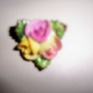 Fine China Three  Roses  Pin  BNK1979