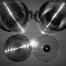Pot 6 Qt -Steamer-Strainer & Cover Stainless Steel   BNK2029