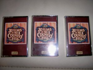 Cassettes Set Of Three  30 Years Of No.1 Country Hits BNK2094