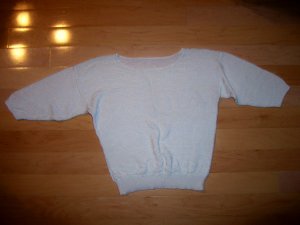 Ladies/Misses Sweater White 3/4  Sleeves Size 34 BNK2111