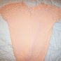 Ladies/Misses Peach Short Sleeve Sweater Size 34 BNK2122