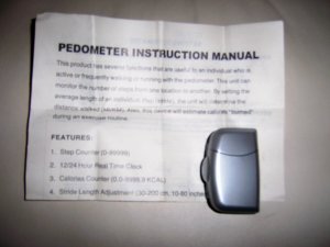 Pedometer 2 1/2"x1" With Instructions  BNK2149