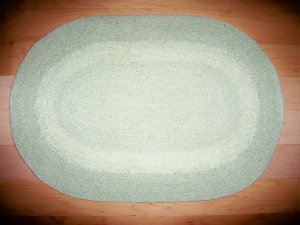 Green Area Rug Cottn Chenille Type BNK2166