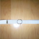 Ladies/Misses White Cloth Type Size 28-30 Belt  BNK2173
