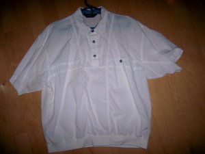 Men's White Short Sleeve Shirt By David Taylor Size 17 1/2 BNK2182