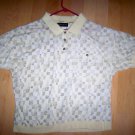 Men's Shirt Light Yellow W Pattern  Size 18 Neck BNK2187