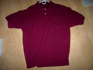 Men's Shirt Dark Red Wine Color Size 17 1/2 Necl BNK2190