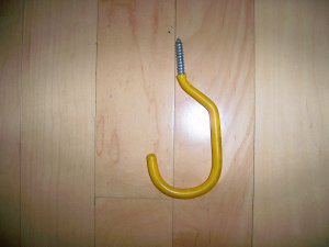Yellow Rubberized Hanging Hooks BNK2191