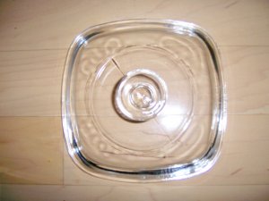 Pyrex Glass Cover 6" Marked As 7 BNK2196