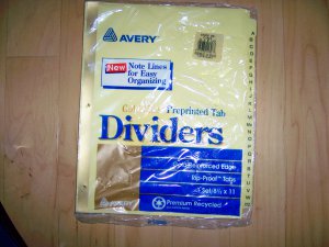 A-Z Preprinted Divider Tabs  BNK2208