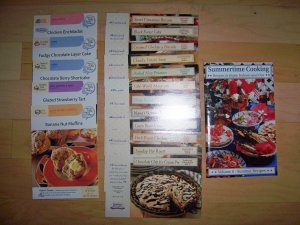 17 Recipe Cards + Summertime Cooking Book  BNK2202