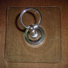 8" Glass Serving Tray With Metal Stand & Handle BNK2208