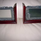 Golf Bookcase Photo Dispay Walnut & Silver  BNK2238