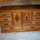 Jewelry Box Walnut Wood W 11 Drawers  BNK2252