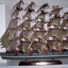 Sail Ship Complete W LifesaverBoats & 5 State Flags BNK2368