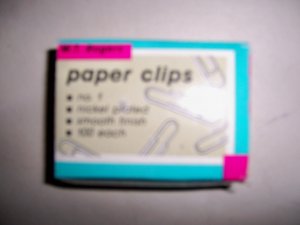 Paper Clips Boxes Of 100 Silver Plated  Set Of 4 Boxes BNK2440