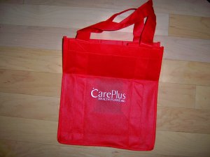 Red Mesh Shopping Bag BNK2495